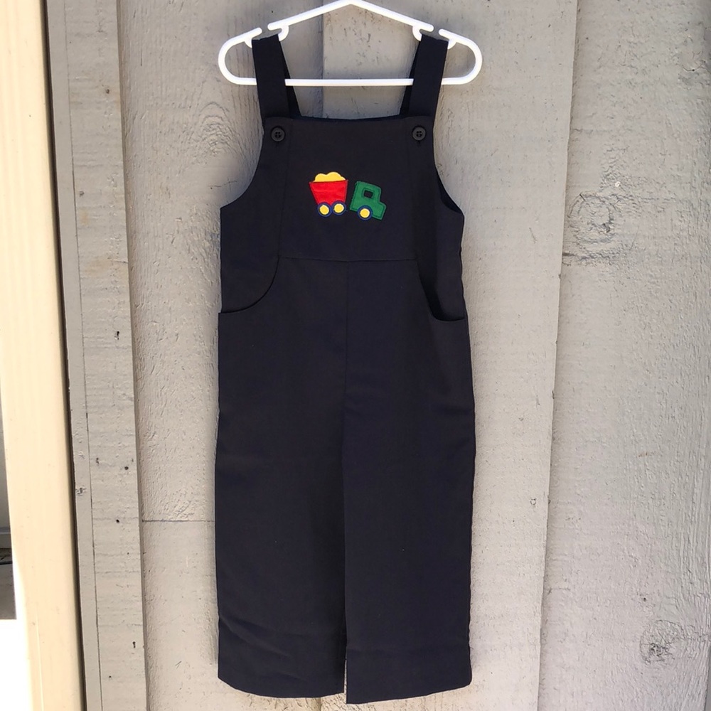 Florence Eiseman Blue Overall with Truck Detail 4T